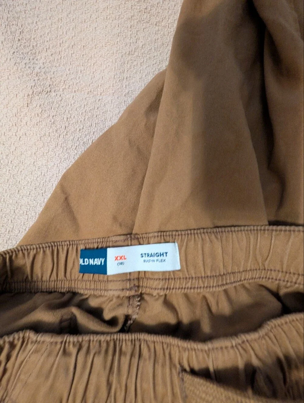 Old Navy Boys Pull On Elastic Waist Straight Leg Khaki Chino Pants, Size XXL 18